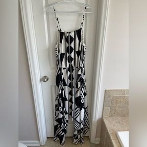 Black and white Express maxi dress